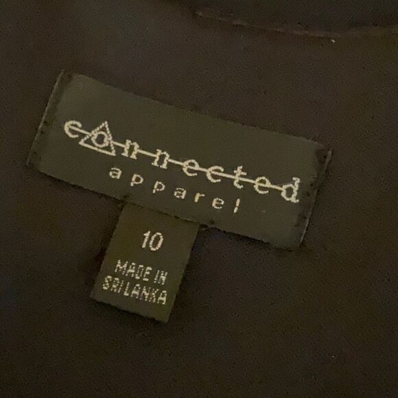 Black sleeveless dress with jeweled neckline in size 10 by CONNECTED APPAREL - Picture 11 of 12